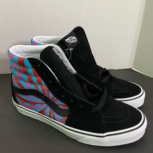 Vans SK8 Hi Retro Mart Mens 8.5 / Womens 10 Black Skate Hi Top Suede Slurpee Cup